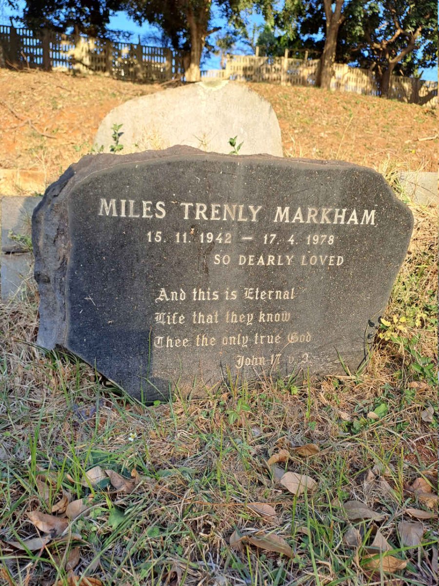 MARKHAM Miles Trenly 1942-1978