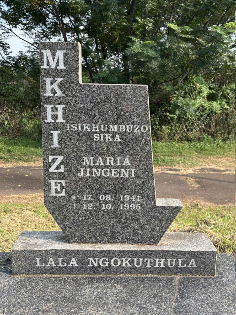 MKHIZE Maria Jingeni 1941-1995