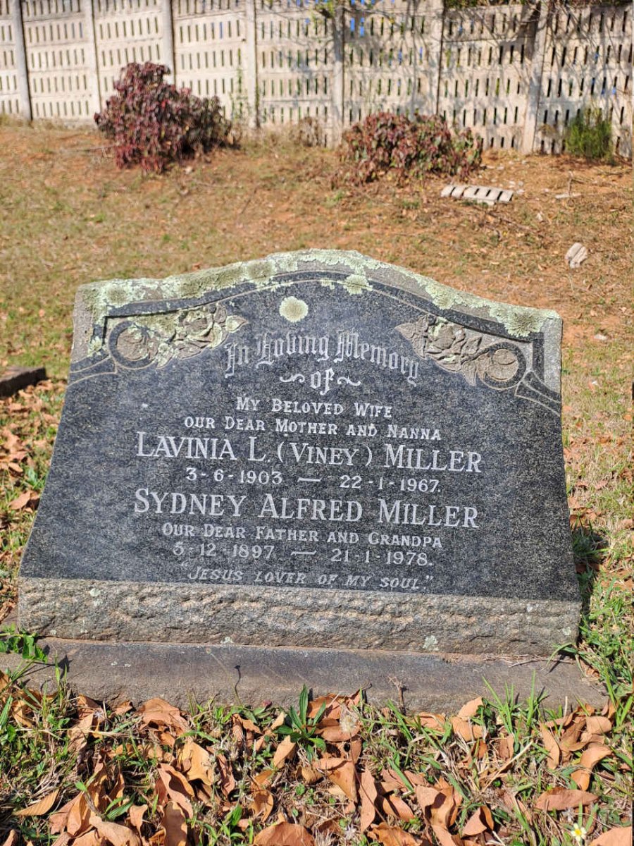 MILLER Sydney Alfred 1897-1978 & Lavinia L. 1903-1967