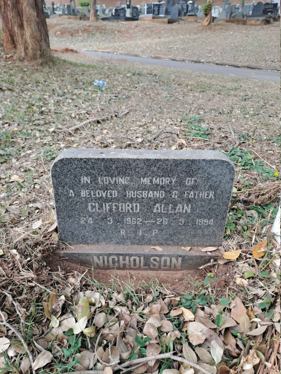 NICHOLSON Clifford Allan 1962-1994
