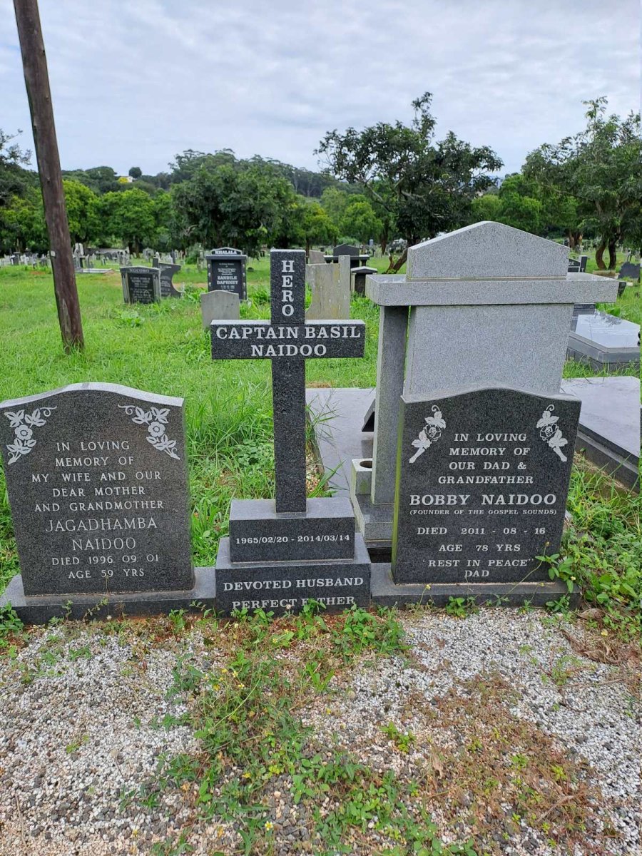 NAIDOO Basil 1965-2014 :: NAIDOO Bobby -2011 :: NAIDOO Jagadhamba -1996