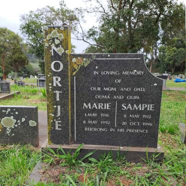 NORTJE Sampie 1912-1996 & Marie 1916-1992