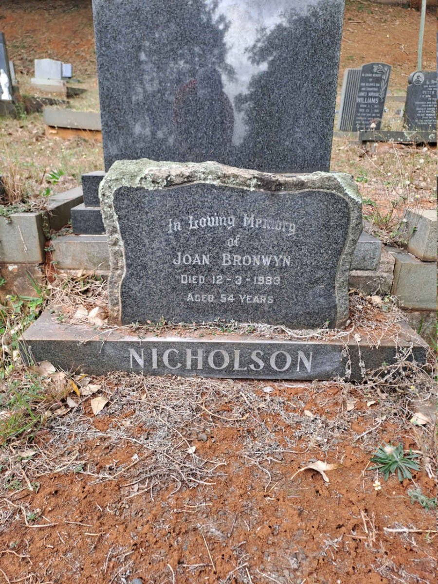 NICHOLSON Joan Bronwyn -1983
