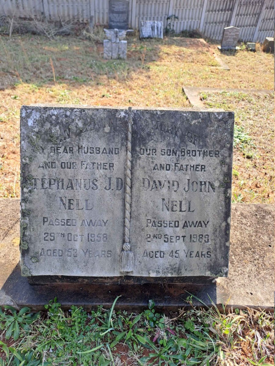 NELL Stephanus J.D. -1958 :: NELL David John -1989