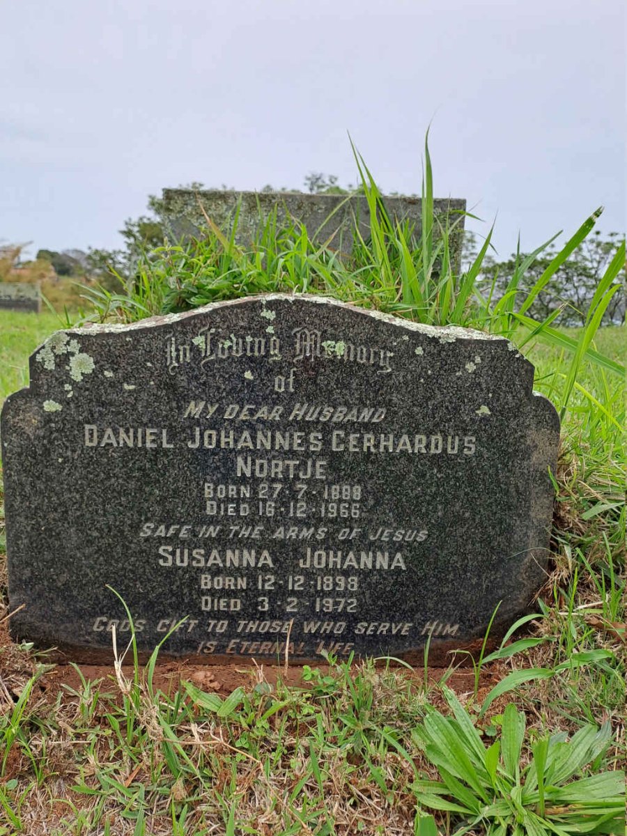 NORTJE Daniel Johannes Gerhardus 1888-1966 & Susanna Johanna 1898-1972