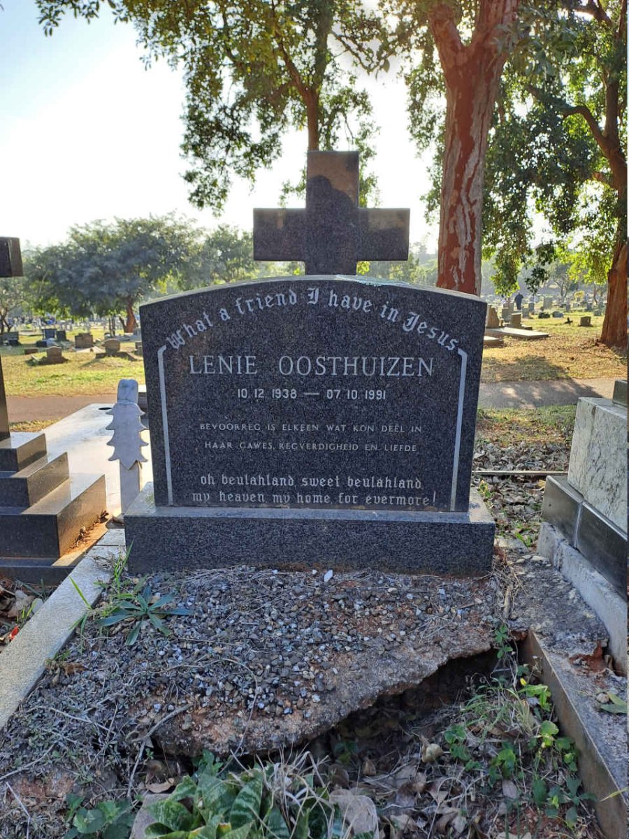 OOSTHUIZEN Lenie 1938-1991