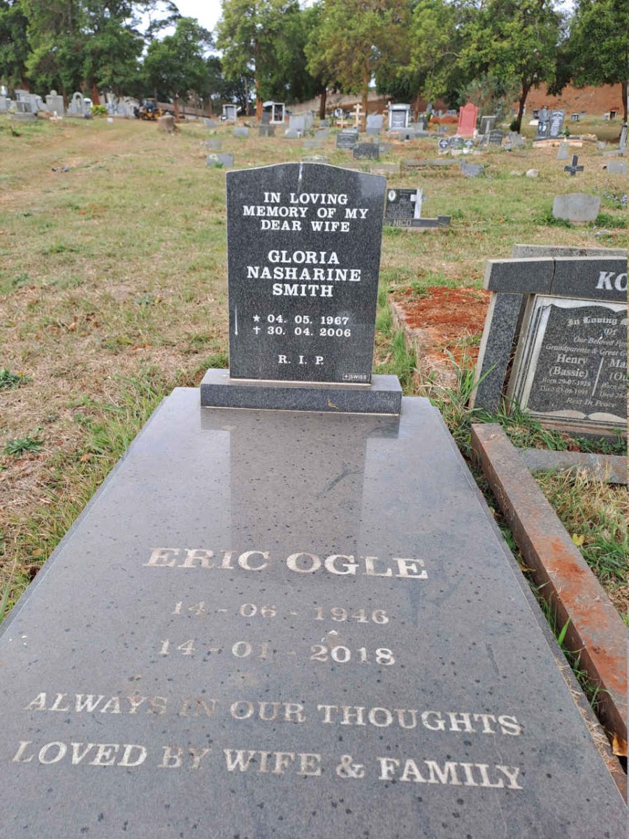 OGLE Eric 1947-2018 :: SMITH Gloria Nasharine 1967-2006 