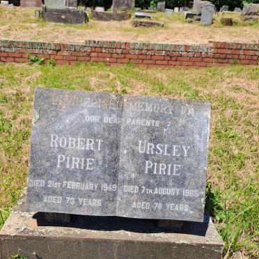PIRIE Robert -1949 & Ursley -1965