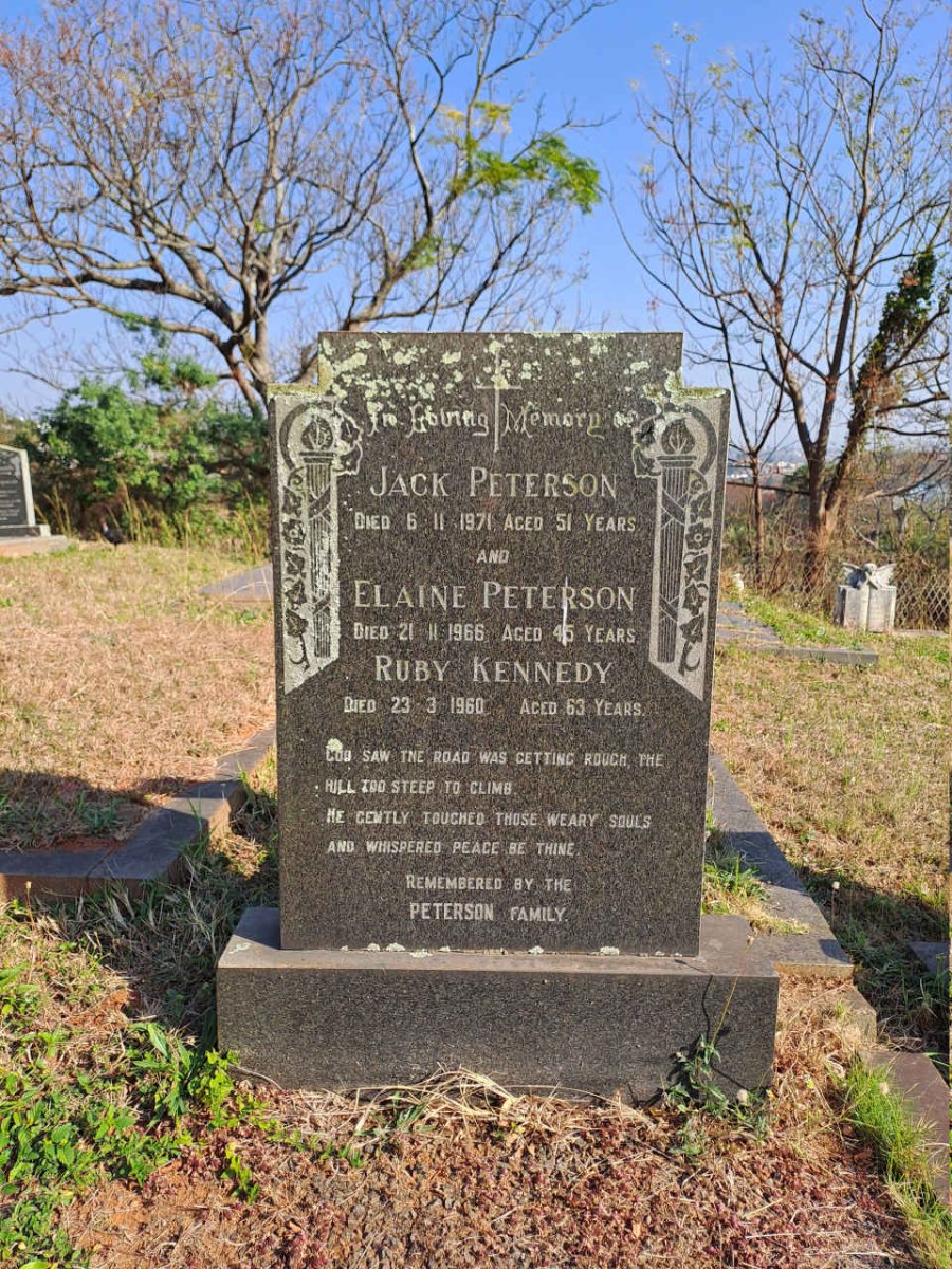 PETTERSON Jack -1971 & Elaine -1966 :: KENNEDY Ruby -1960