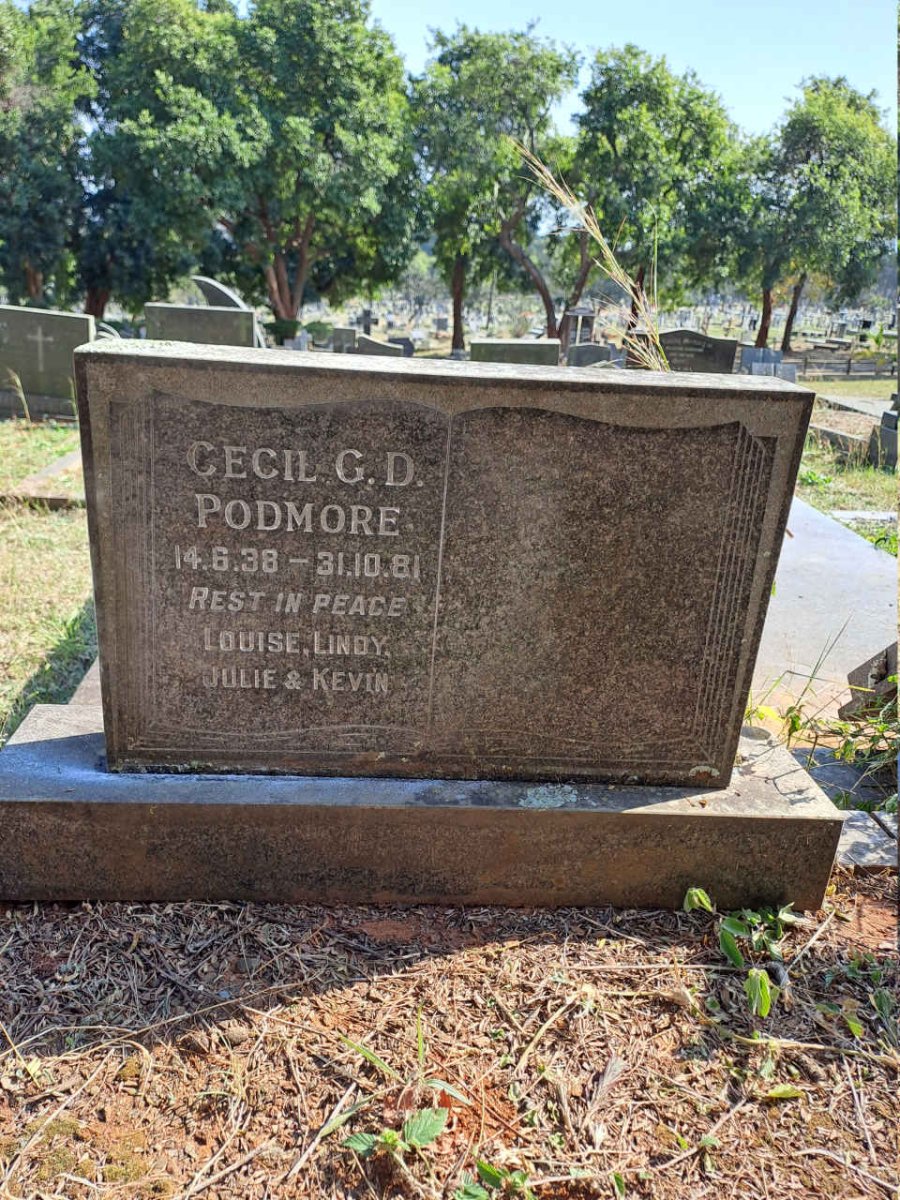 PODMORE Cecil G.D.1938-1981