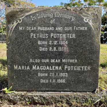 POTGIETER Petrus 1904-1958 & Maria Magdalena 1903-1966