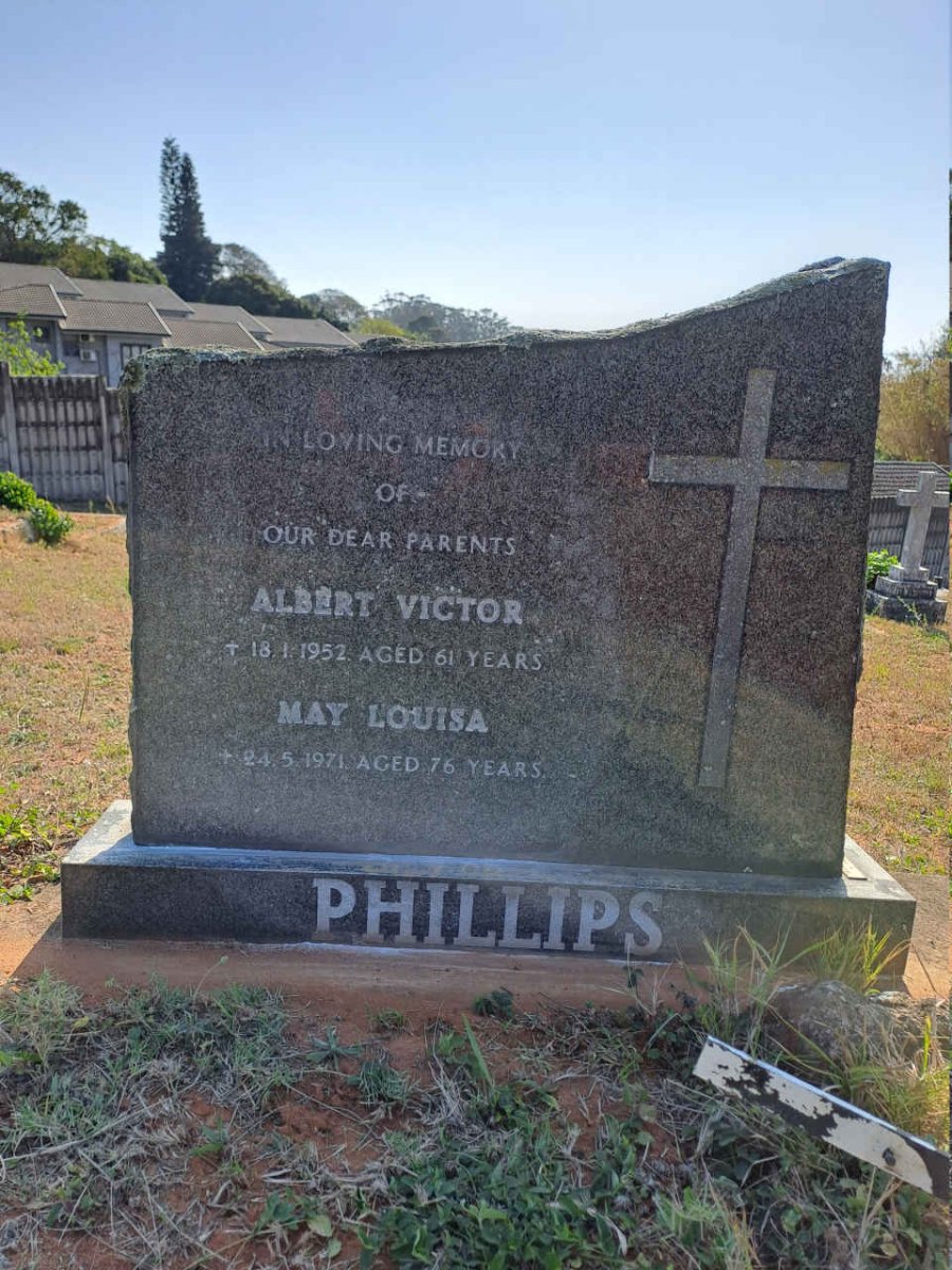 PHILLIPS Albert Victor -1952 & May Louisa -1971