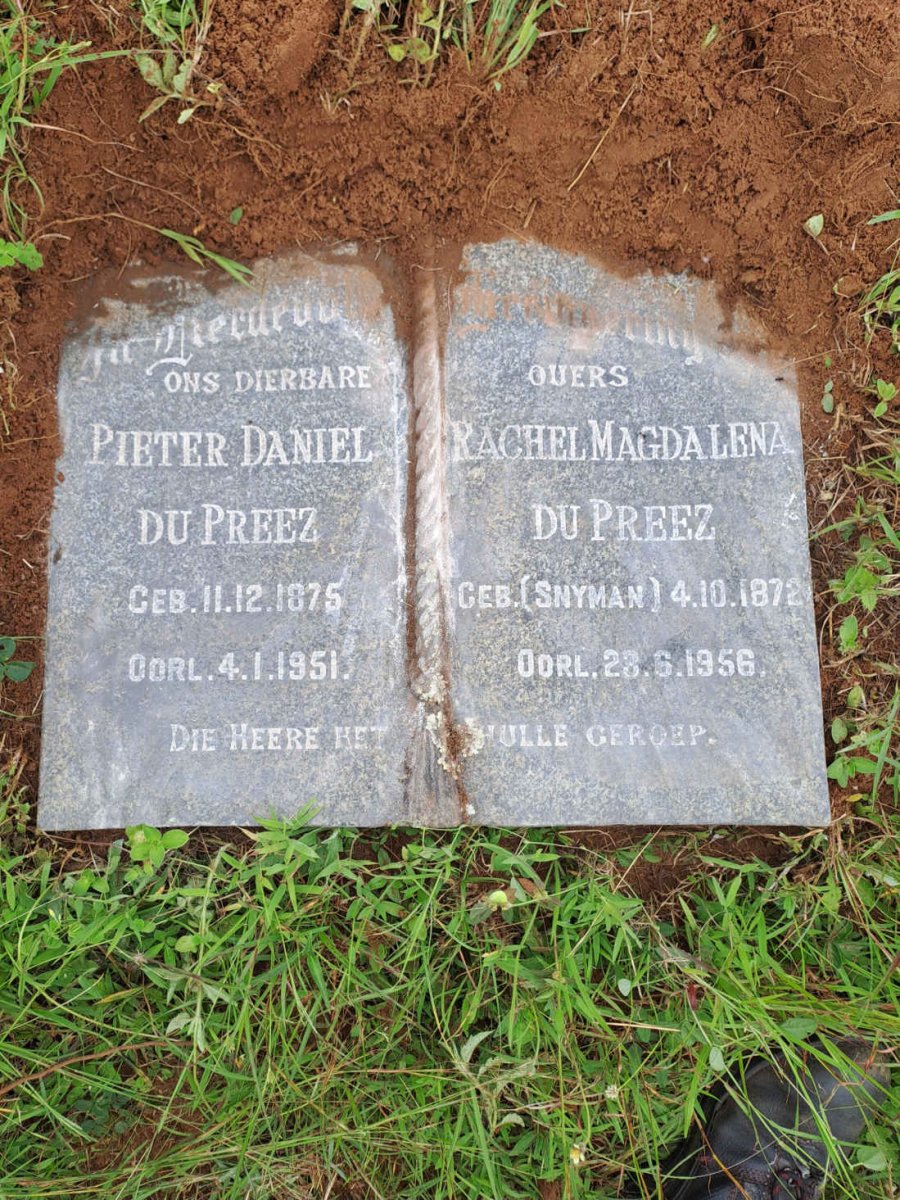 PREEZ Pieter Daniel, du 1875-1951 & Rachel Magdalena SNYMAN 1872-1956