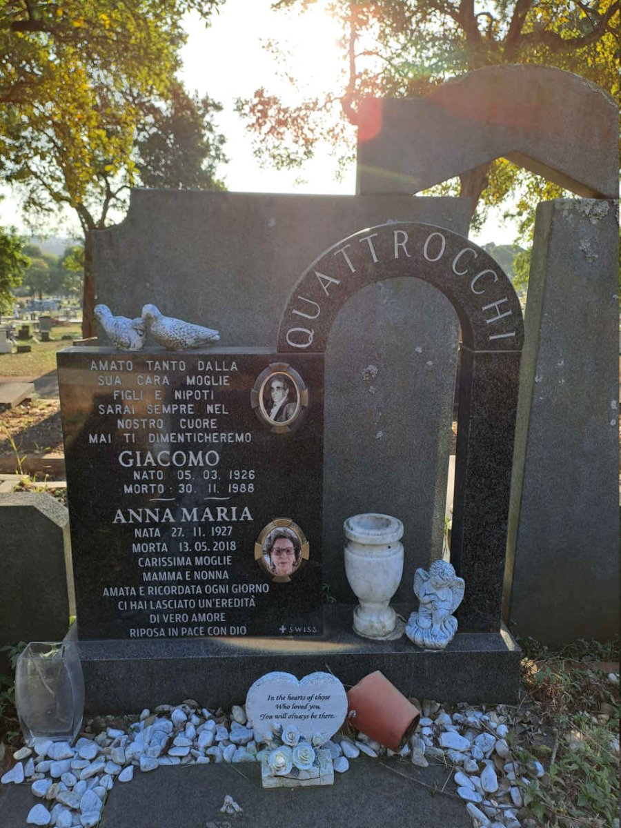 QUATTROCHI Giacomo 1926-1988 & Anna Maria 1927-2018