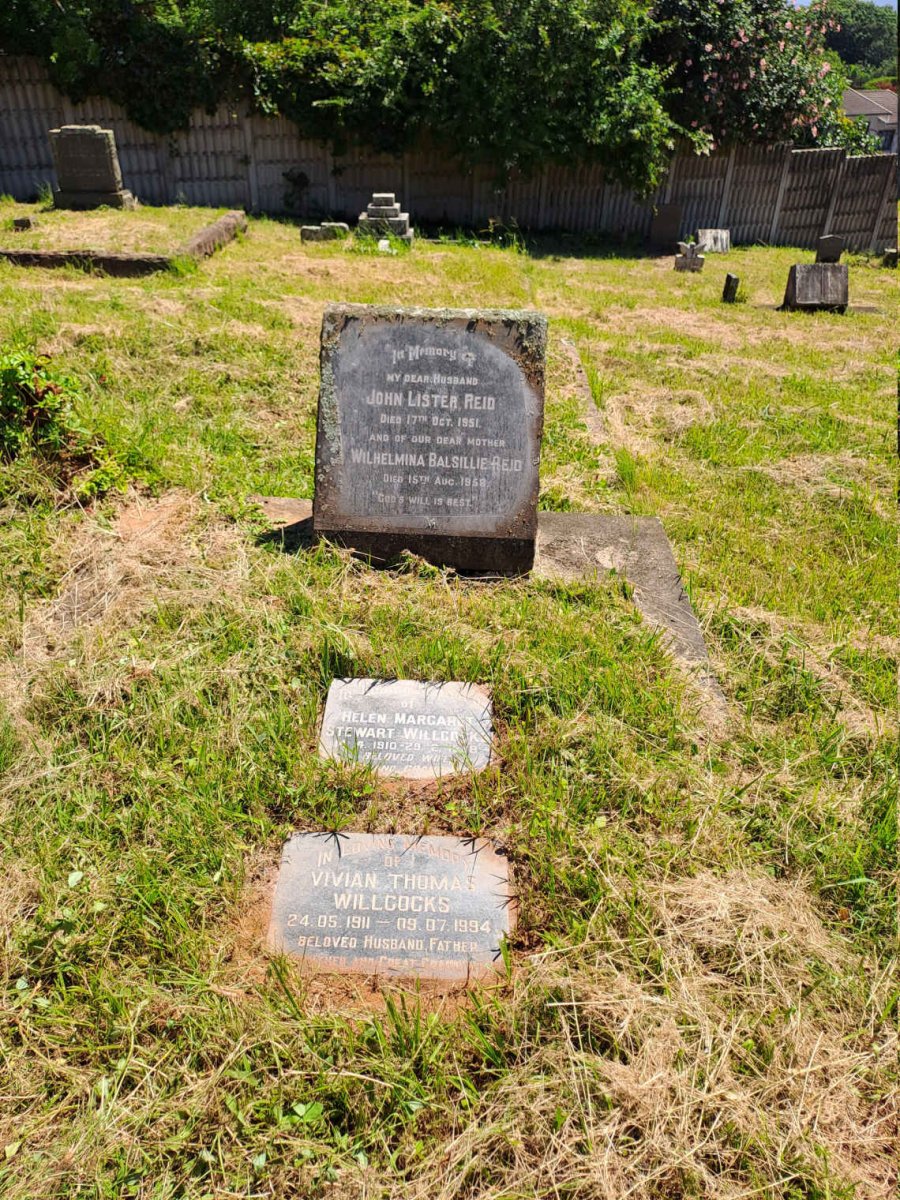 REID John Lister -1951 & Wilhelmina Balsillie -1958 :: WILLCOCKS Vivian Thomas 1911-1994 & Helen Margaret Stewart 1910-1988 _1