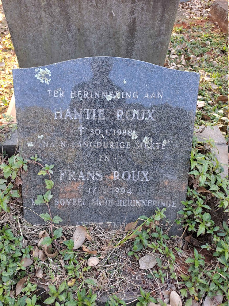 ROUX Frans -1994 & Hantie -1988