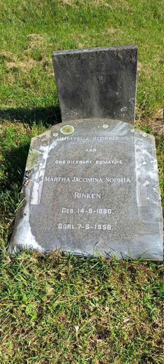 RINKEN Martha Jacomina Sophia 1880-1958