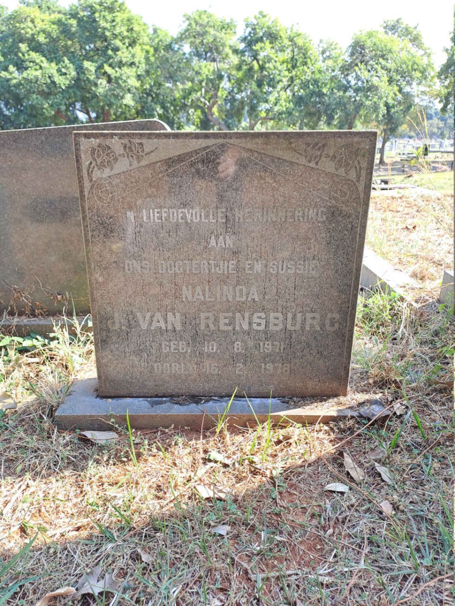 RENSBURG Nalinda, J. van 1971-1978