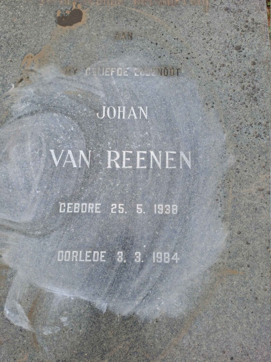 REENEN Johan, van 1938-1984