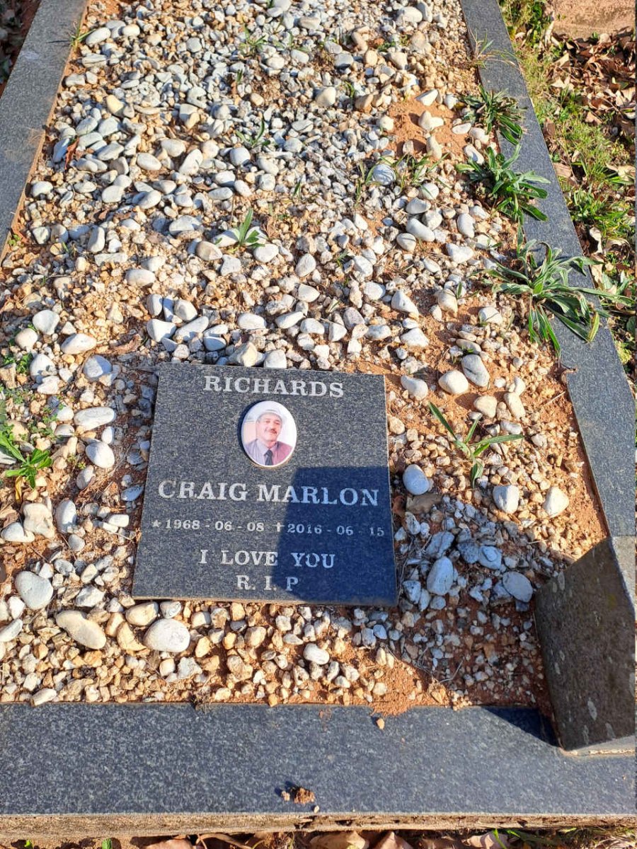 RICHARDS Craig Marlon 1968-2016