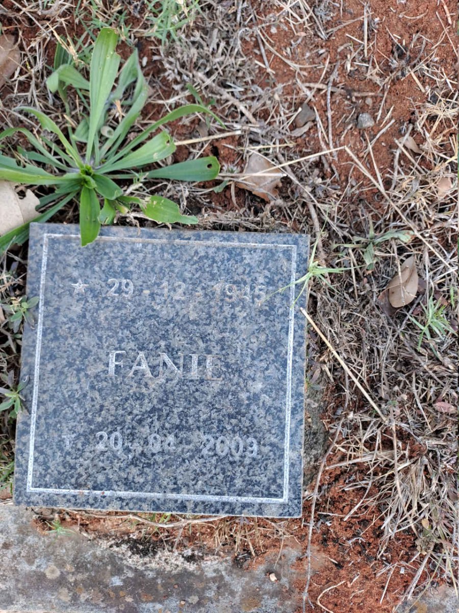 RENSBURG Fanie, Jansen van 1945-2009