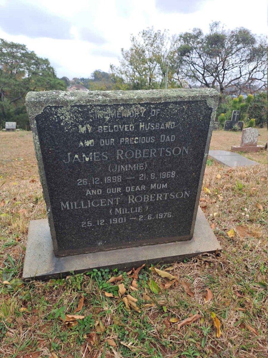 ROBERTSON James 1898-1968 & Millicent 1901-1976