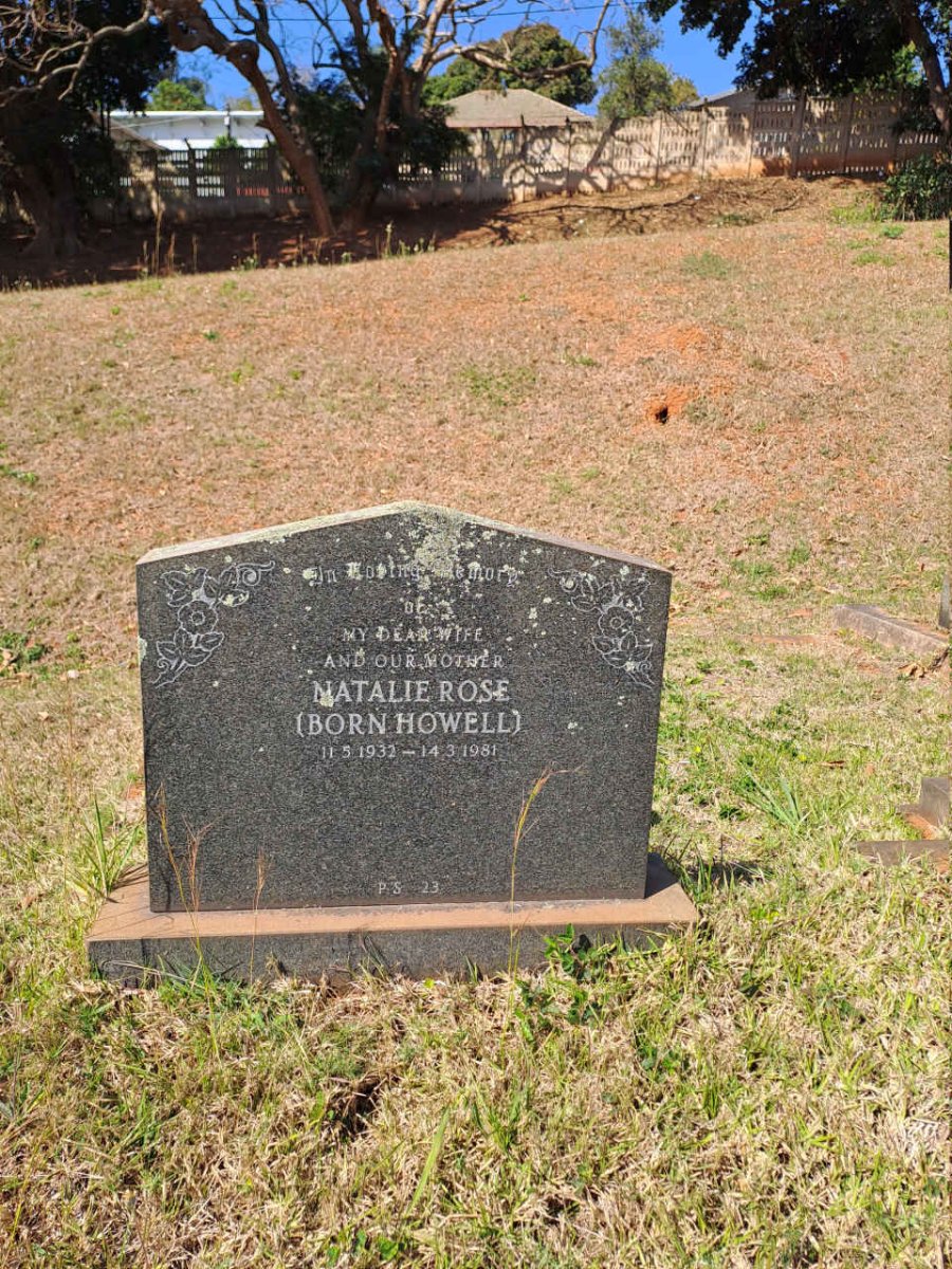 ROSE Natalie nee HOWELL 1932-1981