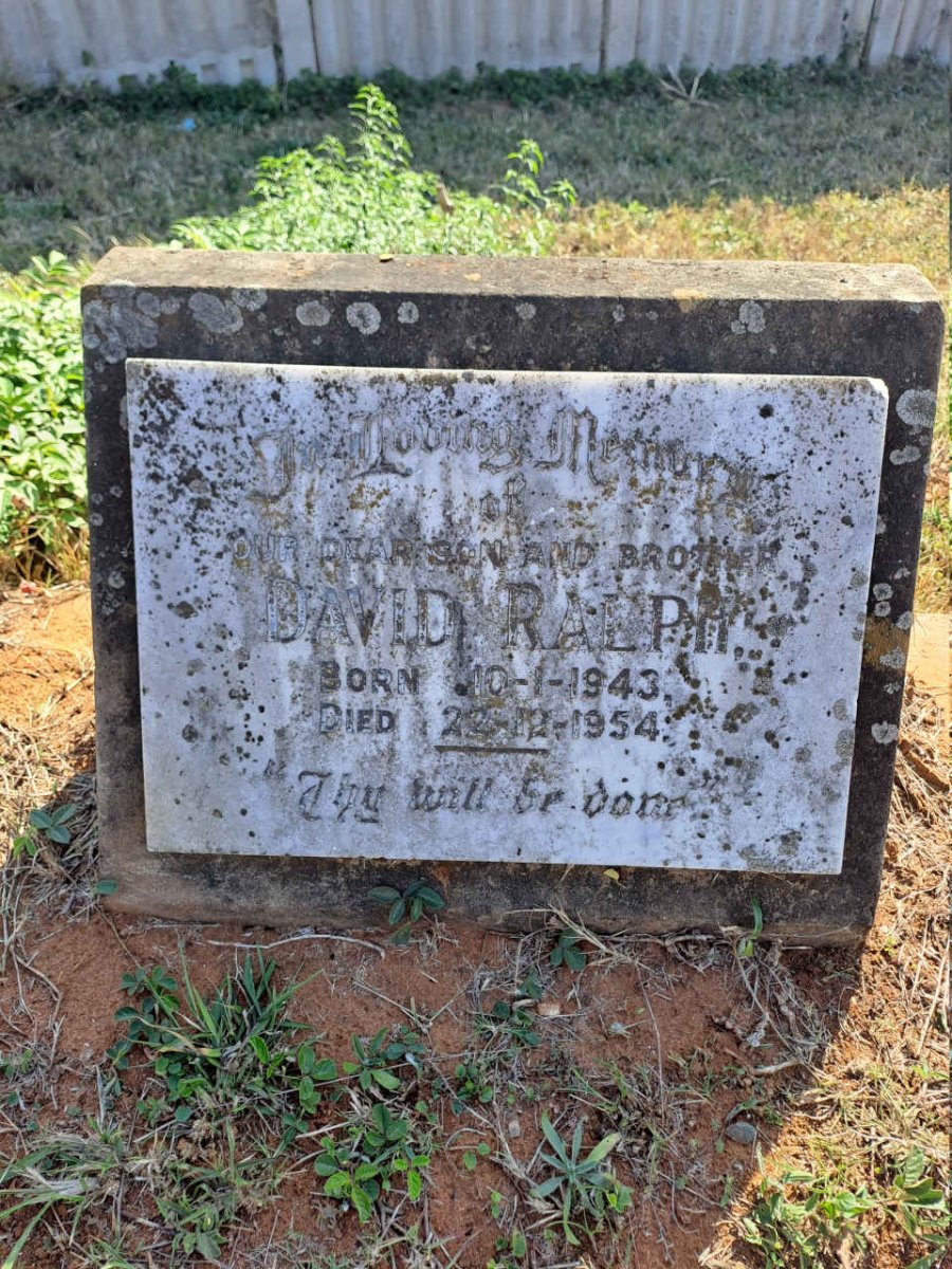 RALPH David 1943-1954