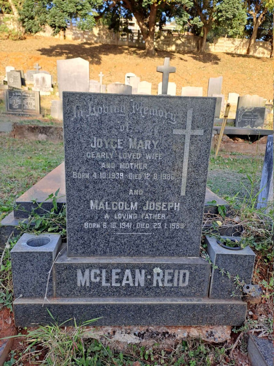 REID Malcolm Joseph, MCLEAN 1941-1989 & Joyce Mary 1939-1986