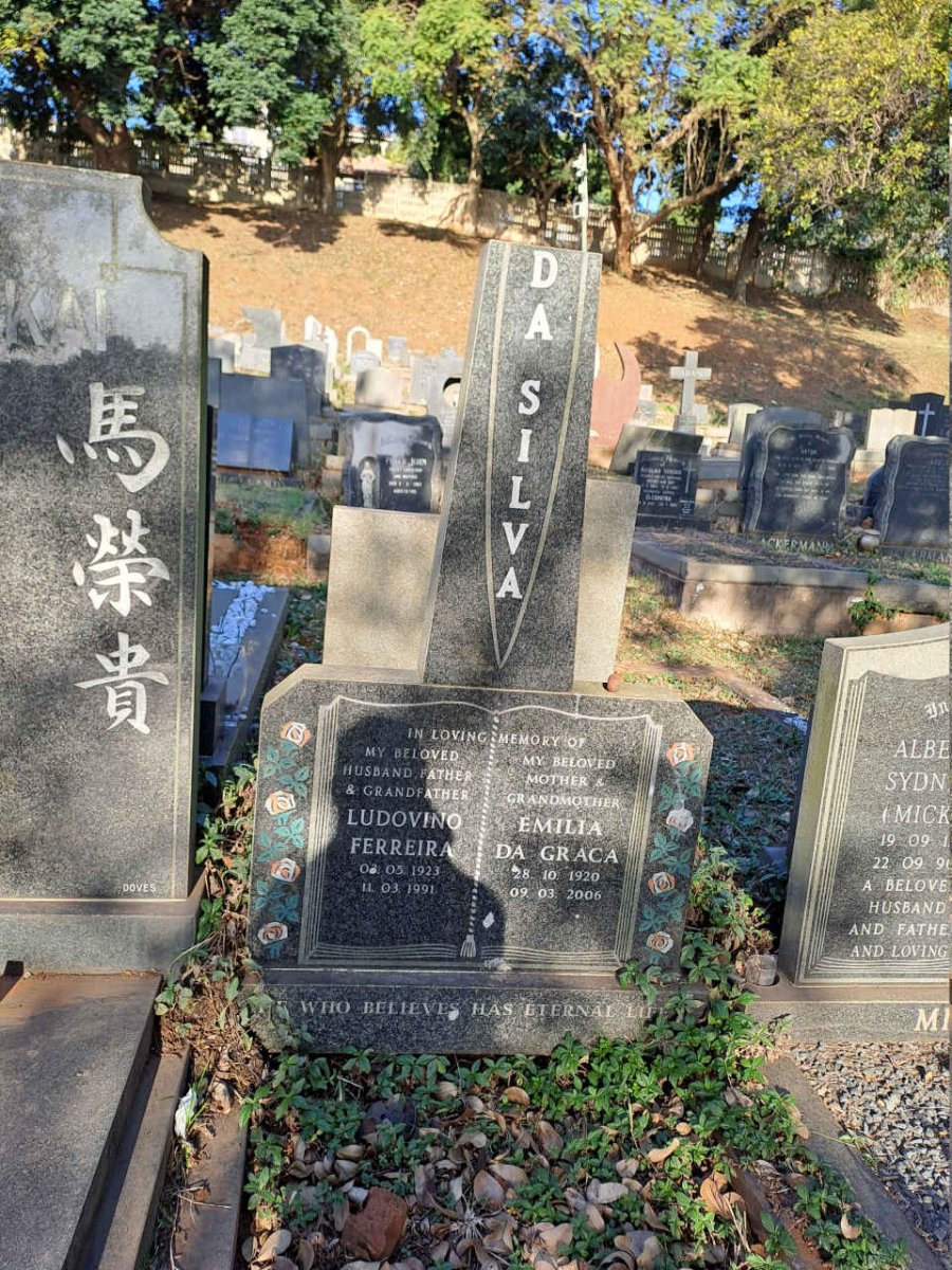 SILVA Ludovino Ferreira, da 1923-1991 & Emilia Da Graca 1920-2006