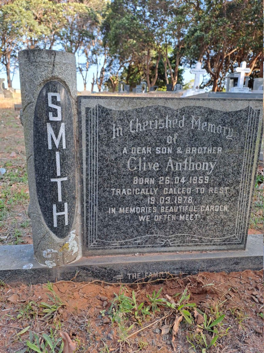 SMITH Clive Anthony 1959-1978