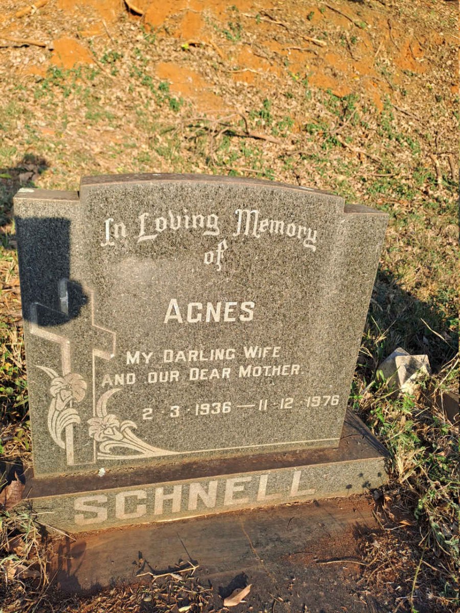 SCHNELL Agnes 1936-1976