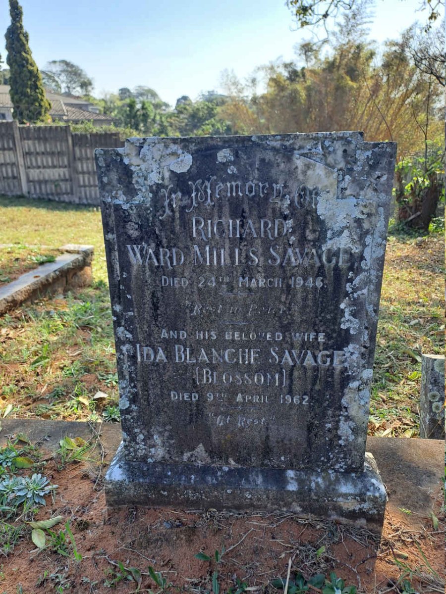 SAVAGE Ward Mills -1946 & Ida Blanche -1962