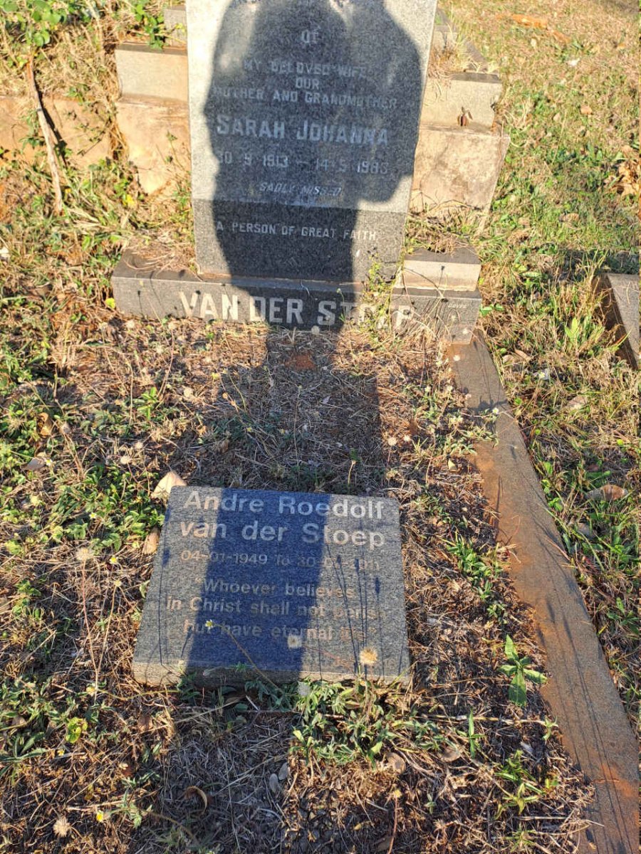 STOEP Sarah Johanna, van der 1913-1983 :: VAN DER STOEP Andre Roedolf 1949-2011