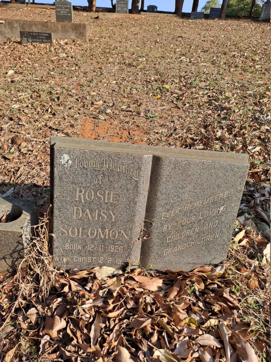 SOLOMON Rosie Daisy 1926-1883