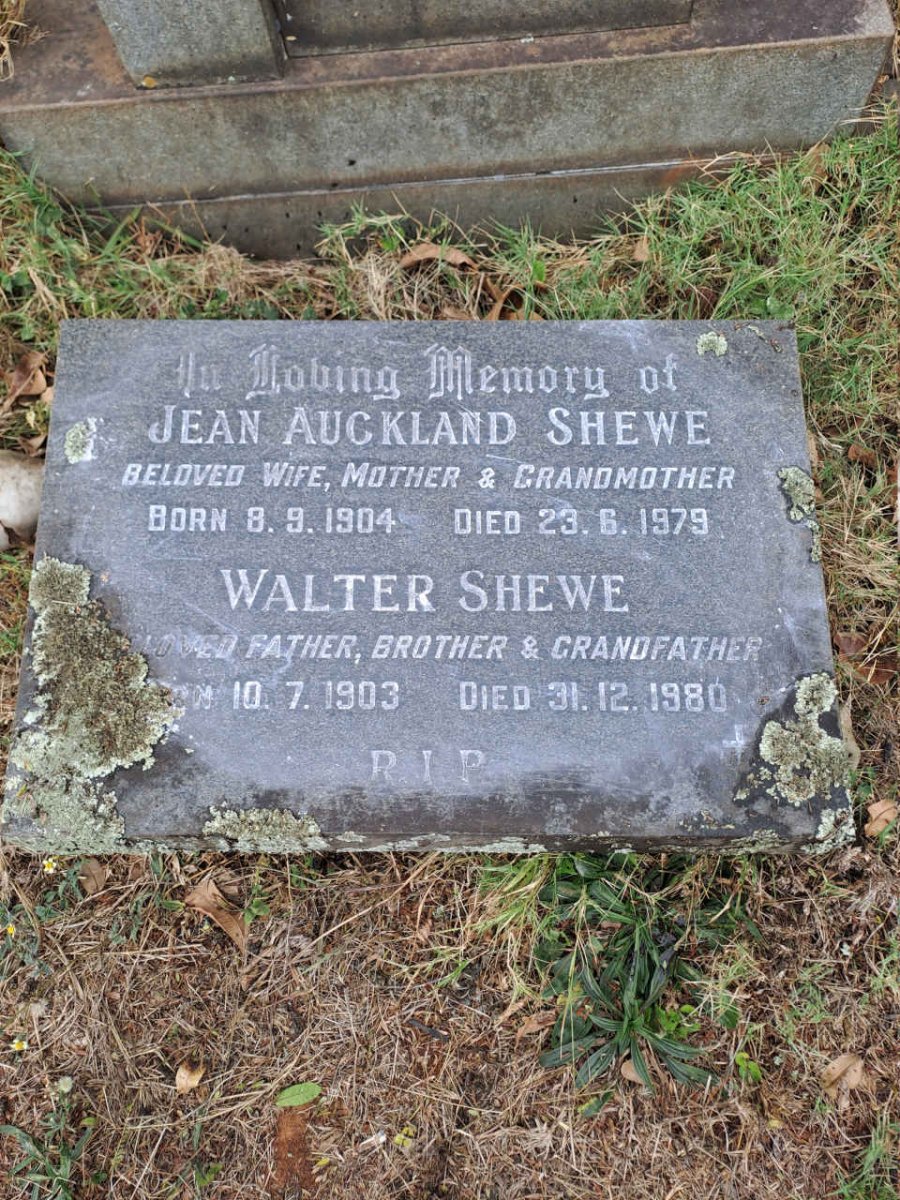 SHEWE Walter 1903-1980 & Jean Auckland 1904-1979