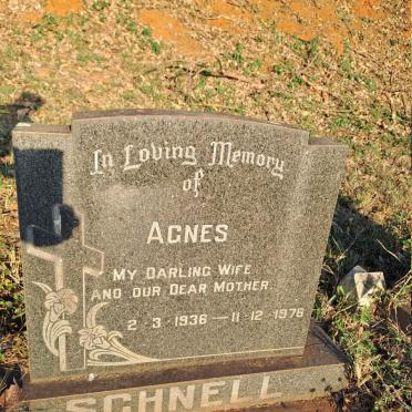 SCHNELL Agnes 1936-1976