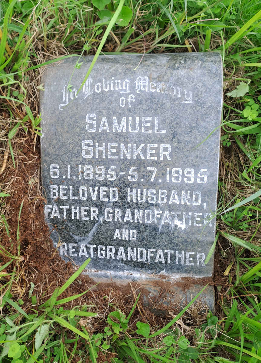 SHENKER Samuel 1895-1995