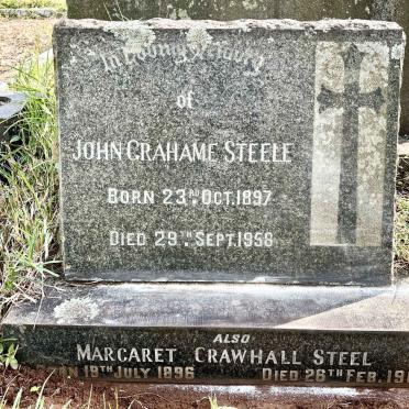 STEELE John Grahame 1897-1958 & Margaret Crawhall 1896-1962