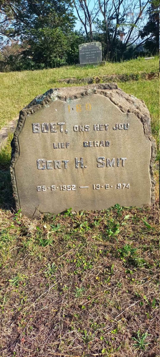 SMITH Gert H. 1952-1974