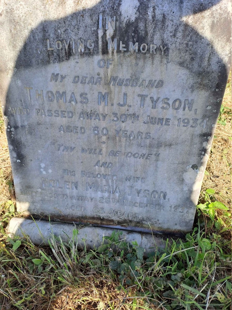 TYSON Thomas M.J. -1934 & Helen Maria -1937