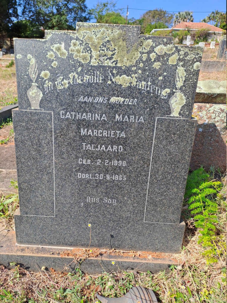 TALJAARD Catharina Maria Margrieta 1890-1965