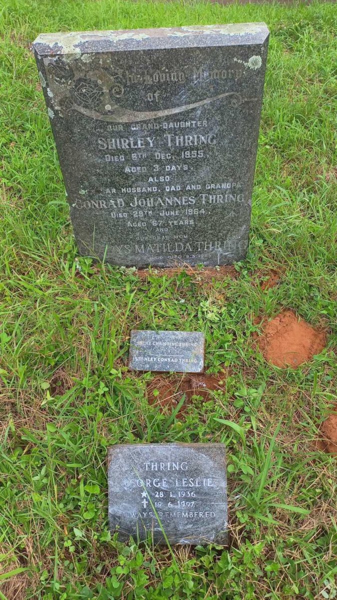 THRING Shirley -1955 :: THRING Conrad Johannes -1964 :: THRING Gladys Matilda -1985