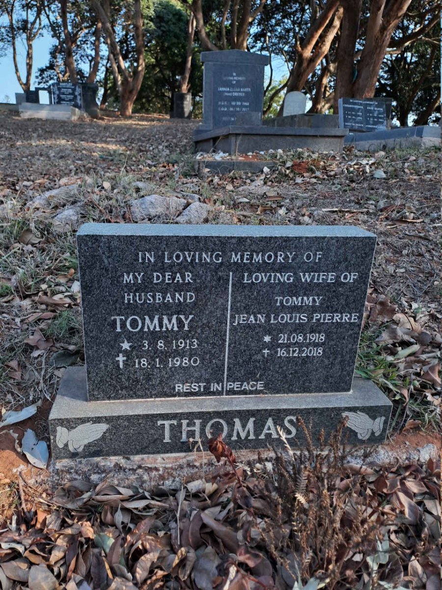 THOMAS Tommy 1913-1980 & Jean Louis Pierre 1918-2018
