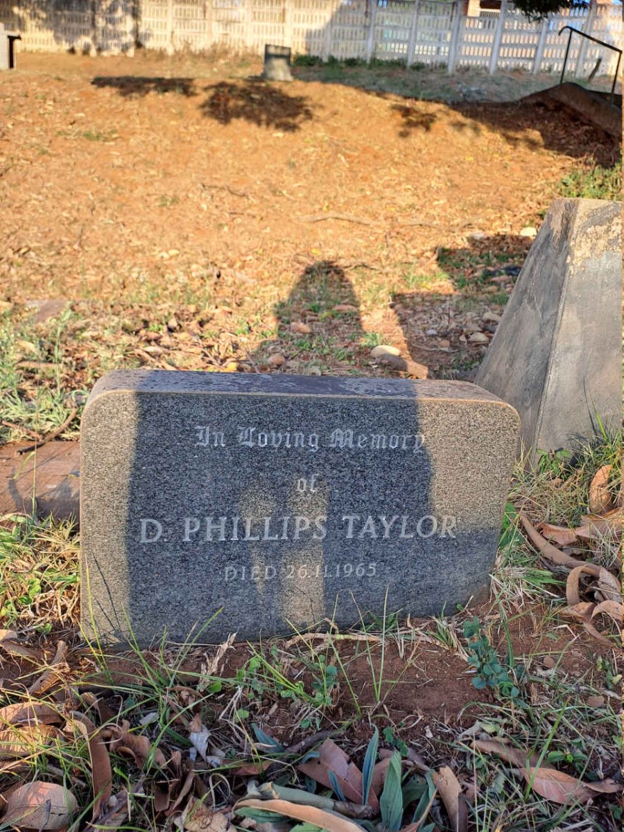 TAYLOR D. Phillips -1965