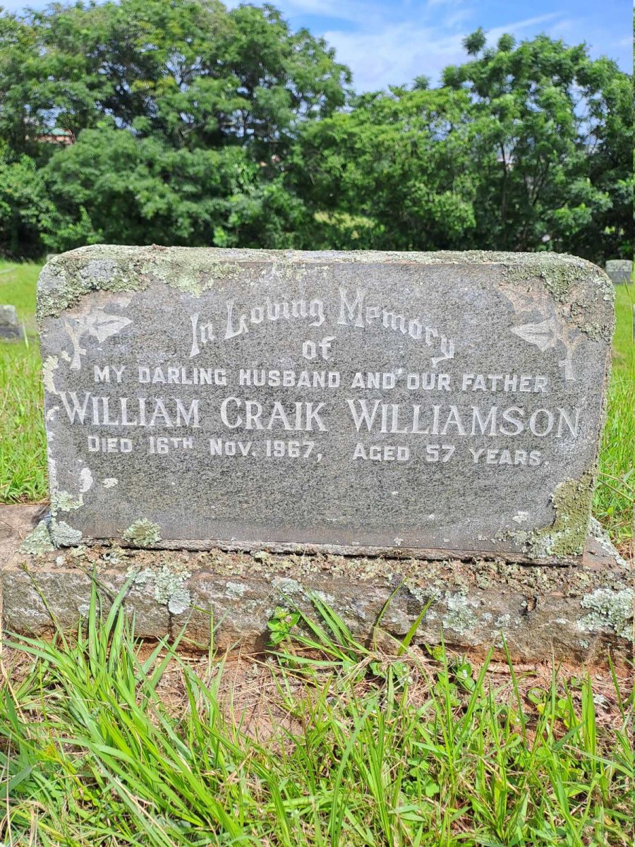 WILLIAMSON William Craik -1967