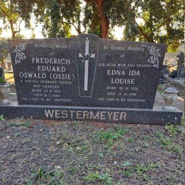 WESTERMEYER Frederich Eduard Oswald 1923-1989 & Edna Ida Louise 1928-1998 