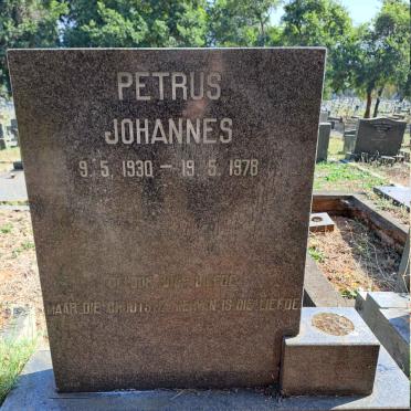 WESTHUYZEN Petrus Johannes, van der 1930-1978