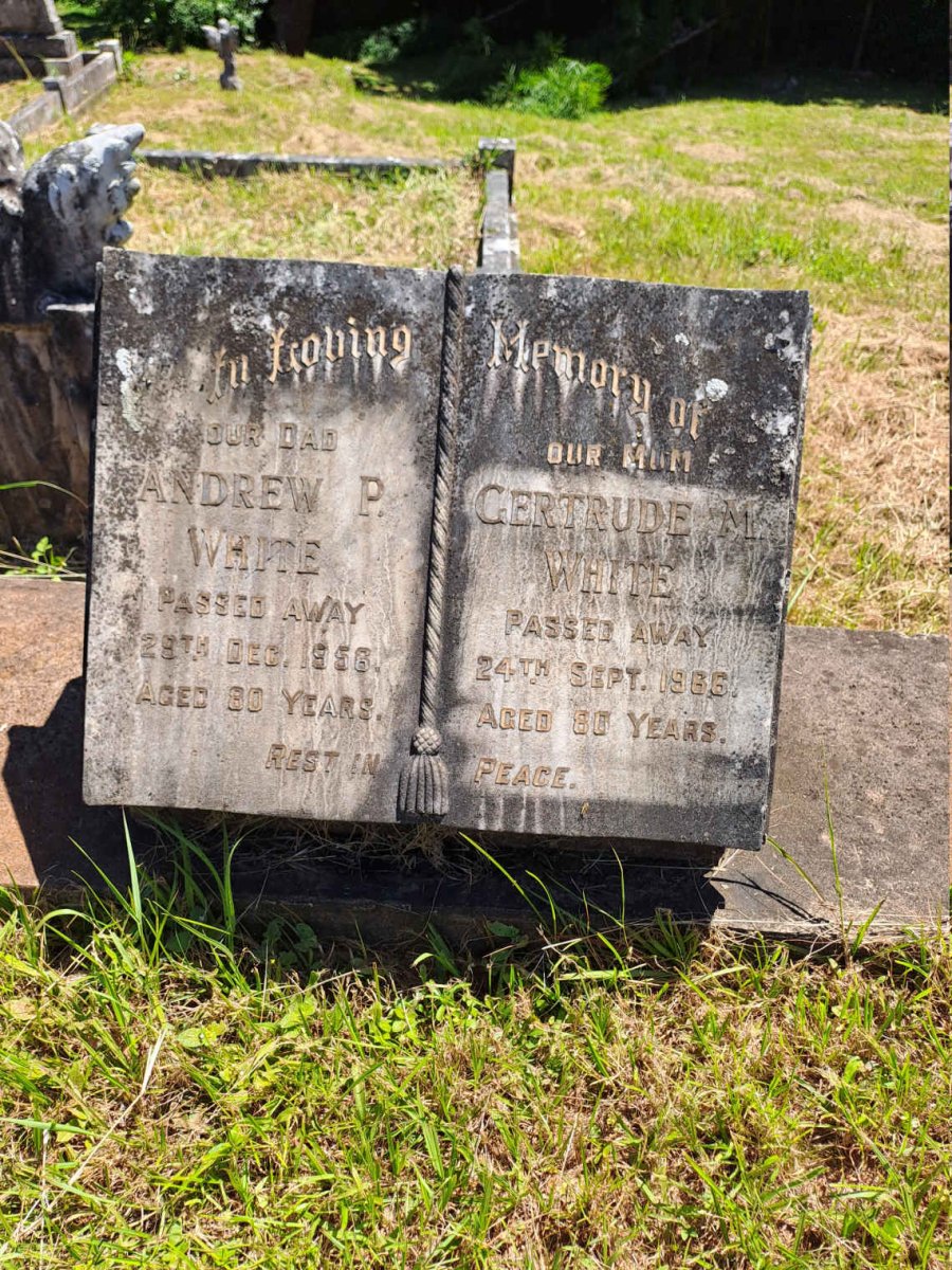 WHITE Andrew P. -1956 & Gertrude M. -1966