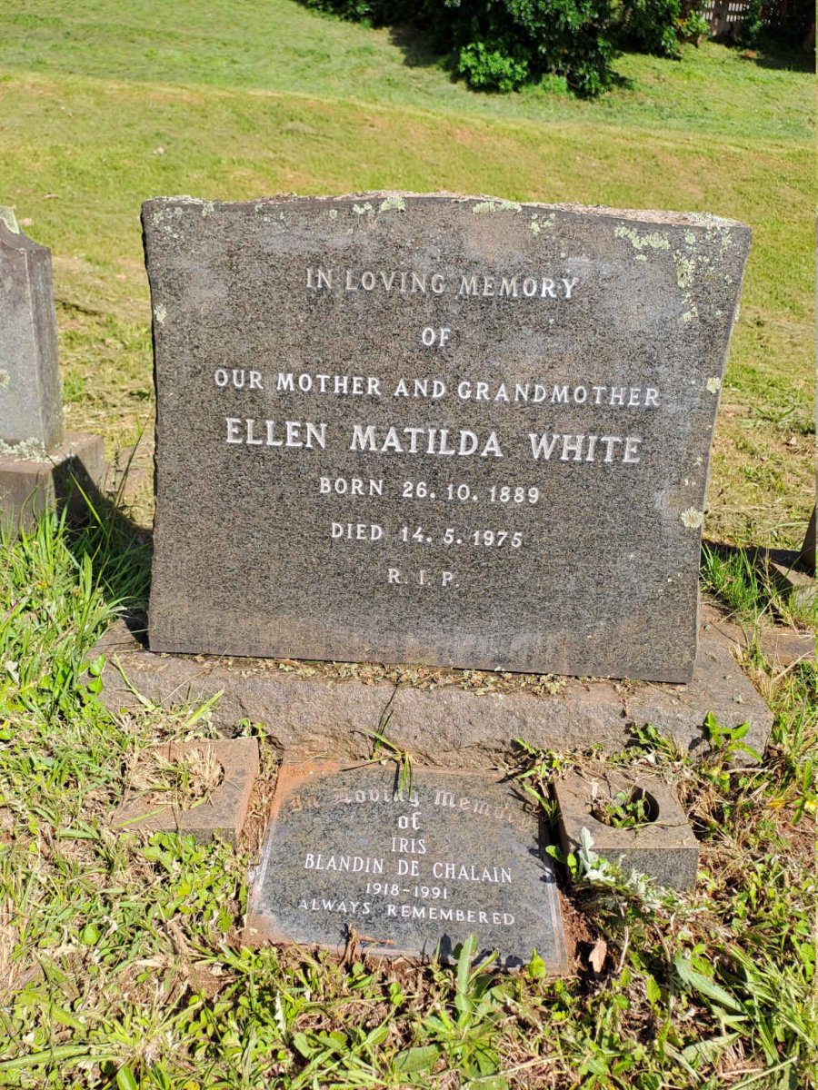 WHITE Ellen Matilda 1889-1975 :: DE CHALAIN Iris Blandin 1918-1991